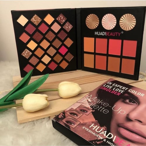 باليت هدى كامل اضلال احمر خدود اضاءه