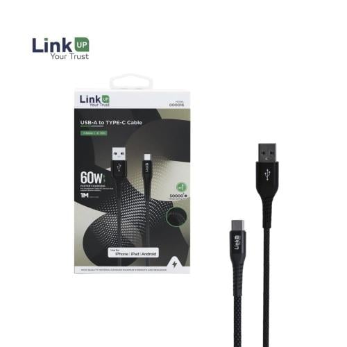 LinkUP TurboCharge - كابل شحن USB-A إلى TYPE-C فائق السرعة