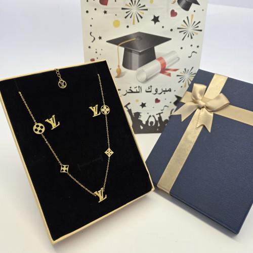 طقم ماركه سلسال وحلق مقاوم لصدى