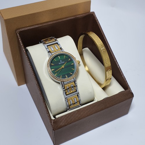 ساعه ماركه مع اسوره اصليه ضمان سنه