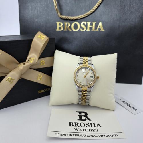 ساعه نسائيه اصليه ماركه بروشا بملحقات الماركه