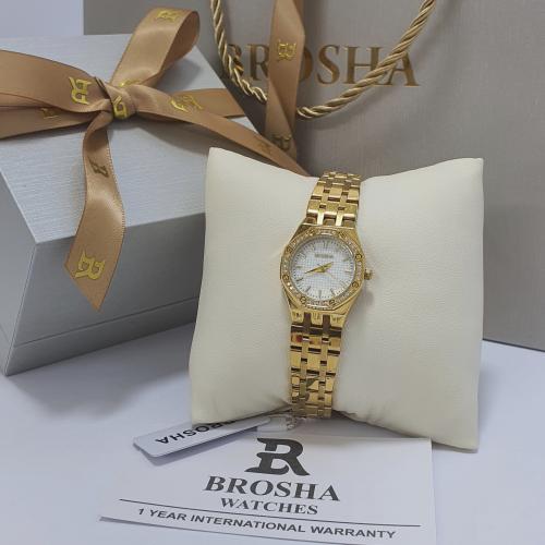 ساعه يد نسائيه من بروشا الاصلي الاستيل