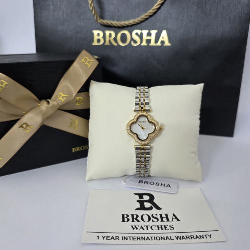 ساعه نسائيه اصليه ماركه بروشا بملحقات الماركه