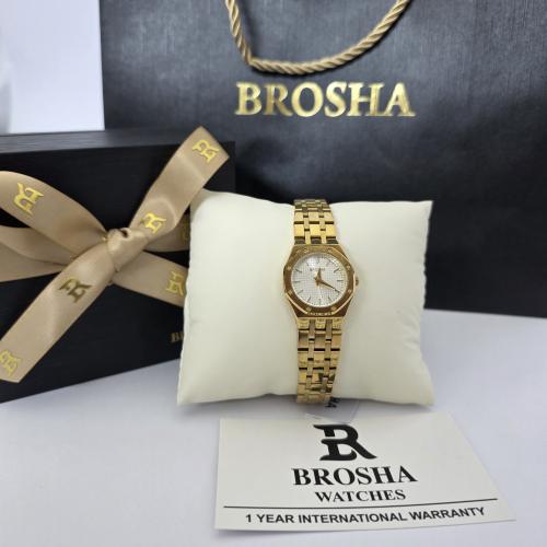 ساعه نسائيه اصليه ماركه بروشا بملحقات الماركه