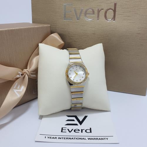 ساعه نسائية ماركة ايفرد الاستيل