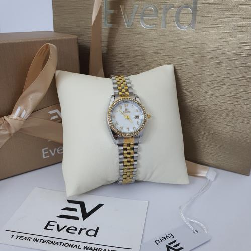 ساعه نسائية ماركة ايفرد الاستيل