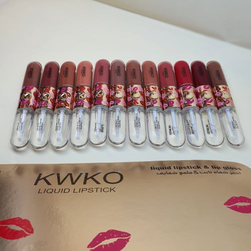 احمر شفاه مع ملمع اصلي بديل كيكو 12 لون