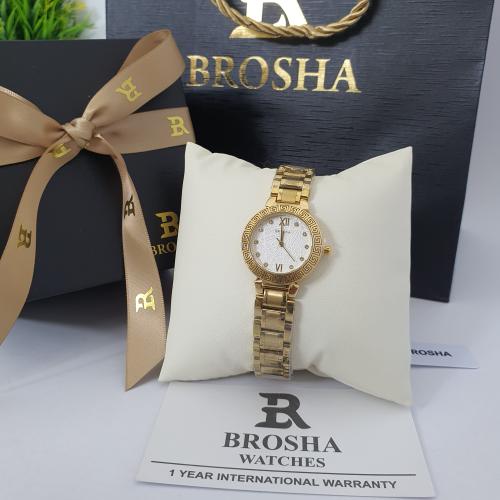 ساعه يد نسائيه من بروشا الاصلي الاستيل