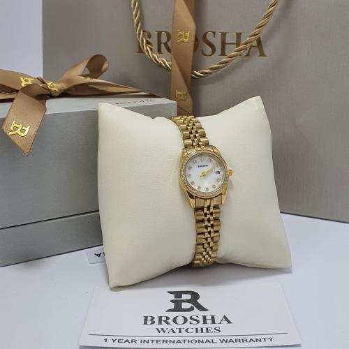 ساعه يد نسائيه من بروشا الاصلي الاستيل