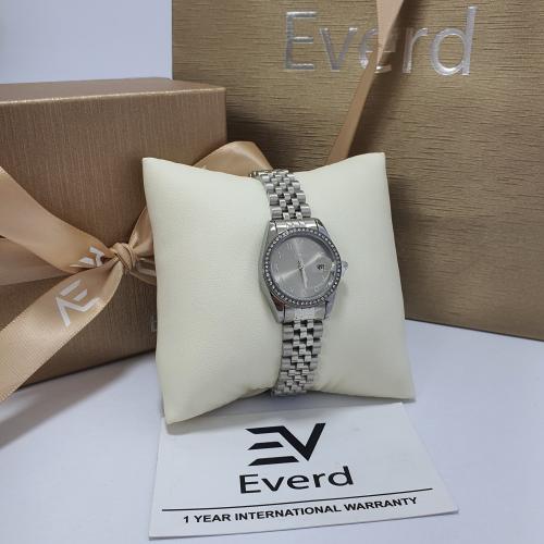 ساعه نسائية ماركة ايفرد الاستيل