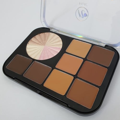 باليت كنتور مع اضاءه وجل حواجب