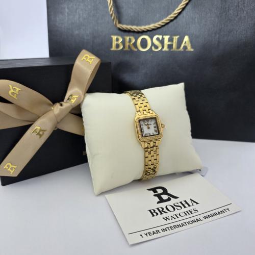 ساعه نسائيه اصليه ماركه بروشا بملحقات الماركه