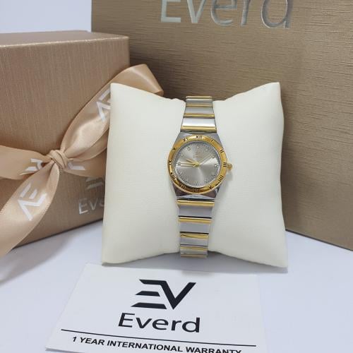 ساعه نسائية ماركة ايفرد الاستيل