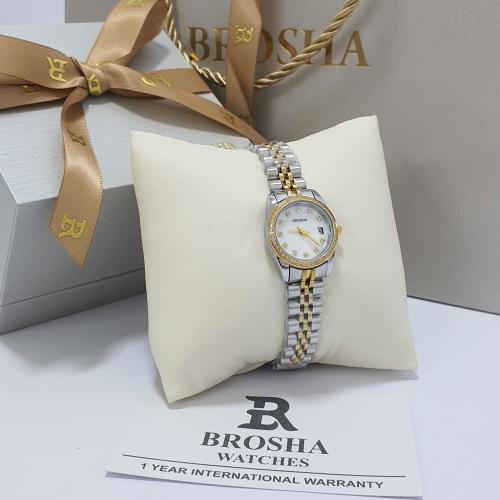 ساعه يد نسائيه من بروشا الاصلي الاستيل