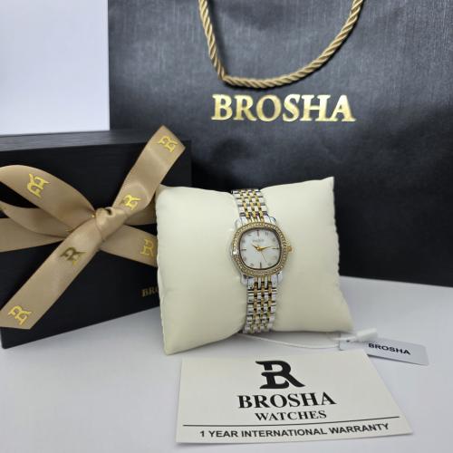 ساعه نسائيه اصليه ماركه بروشا بملحقات الماركه
