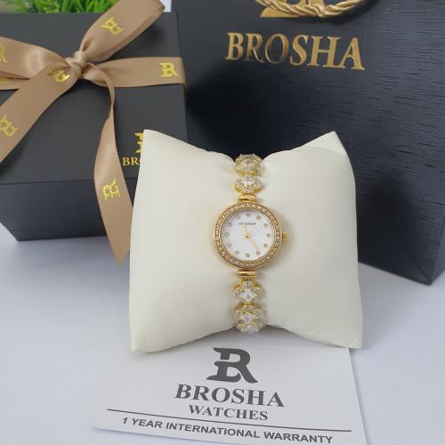 ساعه يد نسائيه  استيل ضمان سنه