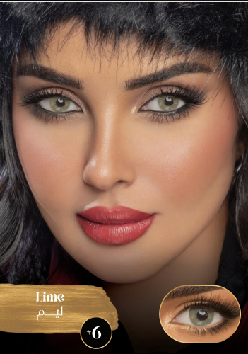 عدسه سندريلا كوريه شهريه رقم6 علبه عدسه هدية