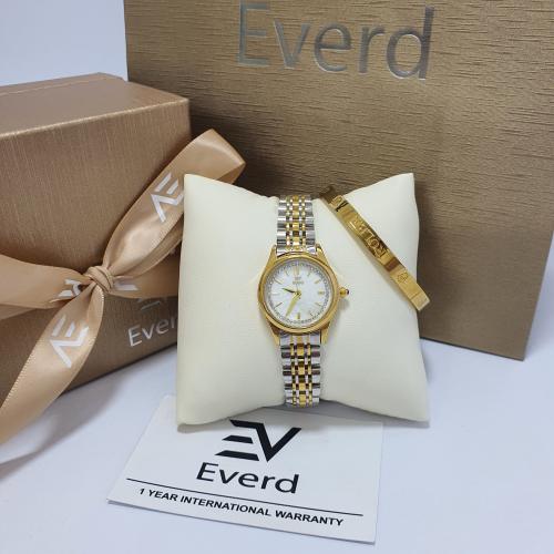 ساعه نسائية ماركة ايفرد الاستيل مع الاسوره ماركه