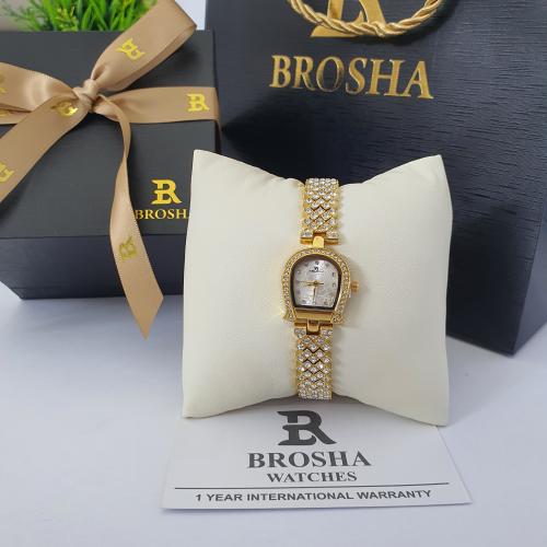 ساعه يد نسائيه من بروشا الاصلي الاستيل