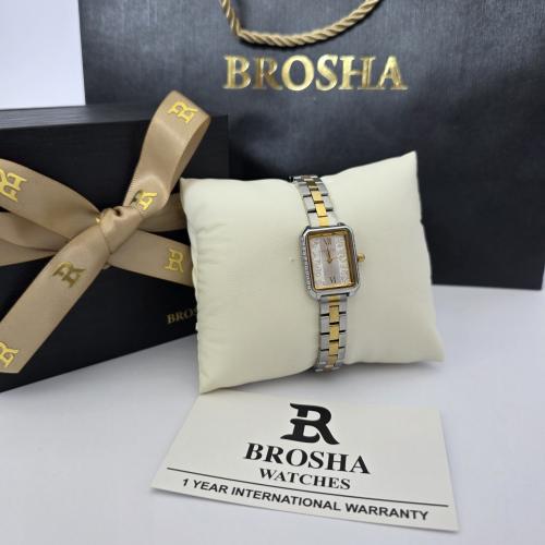 ساعه نسائيه اصليه ماركه بروشا بملحقات الماركه