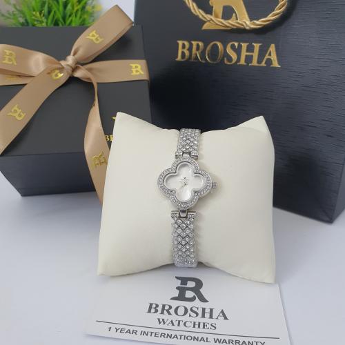 ساعه يد نسائيه  استيل ضمان سنه