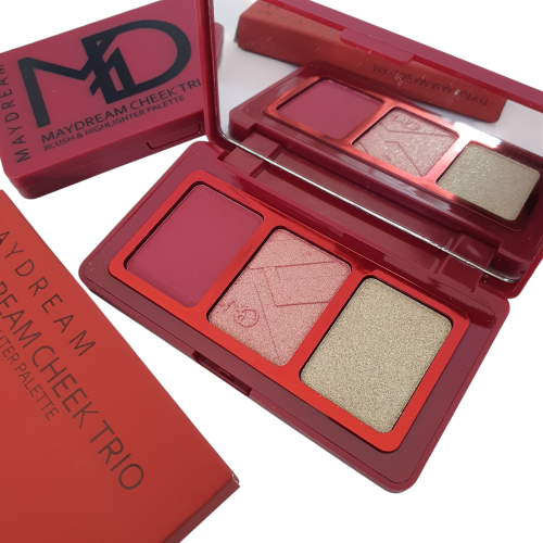 باليت لونين اضاءه لون احمر خدود