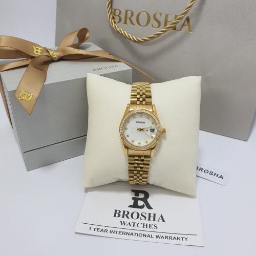 ساعه يد نسائيه من بروشا الاصلي الاستيل