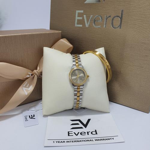 ساعه نسائية ماركة ايفرد الاستيل مع الاسوره ماركه