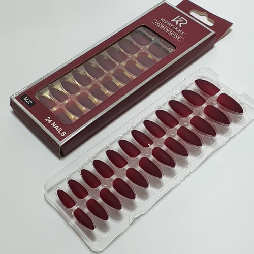 أظافر صناعية لصق ذاتي24قطعه مطفي