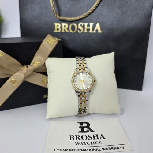 ساعه نسائيه اصليه ماركه بروشا بملحقات الماركه