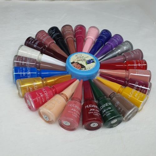 بوكس مناكير 24 لون ماركه هدى بيوتي مزيل هديه