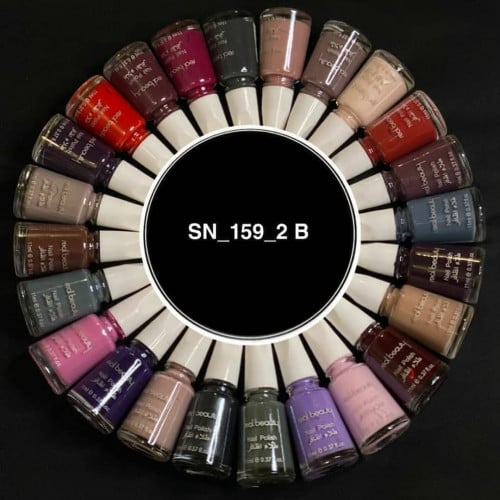 مناكير ثابته 24 لون ماركه ريل بيوتي