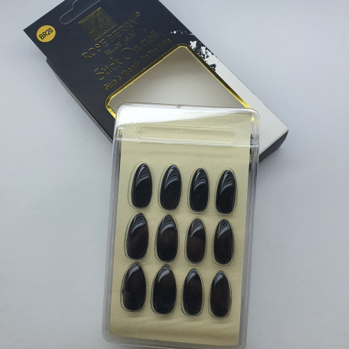 اظافر روز بيري لصق ذاتي 24 قطعه