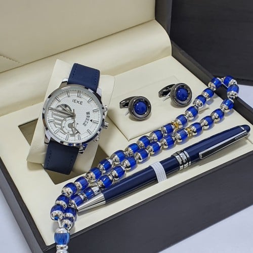 طقم ساعه رجالي ساعه كبك قلم سبحه