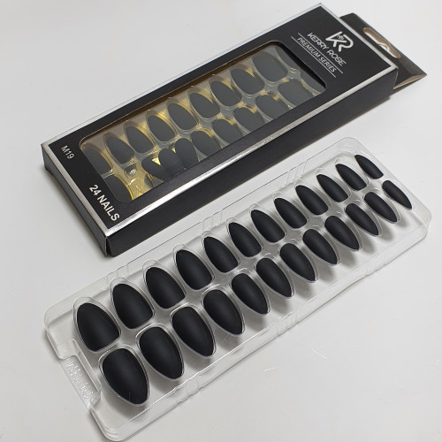 أظافر صناعية لصق ذاتي24قطعه مطفي