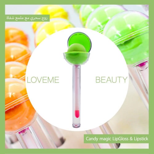 روج سحري مع ملمع شفاة  يرطب شفتيك ويحميهما من التشقق
