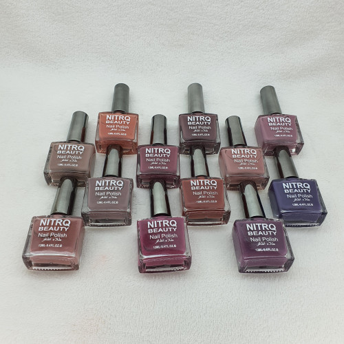 مناكير 12 لون لحميه ثابته