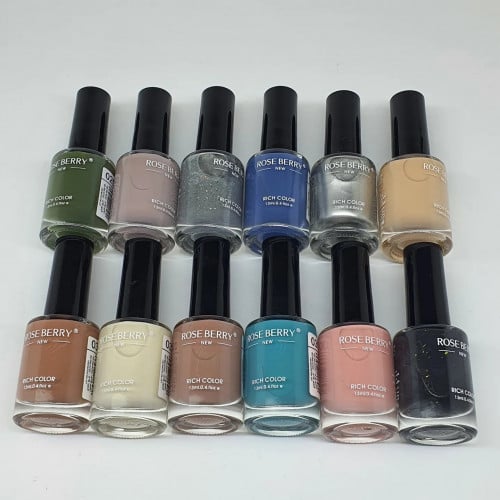 مناكير ماركه روز بيري العدد 12 حبه