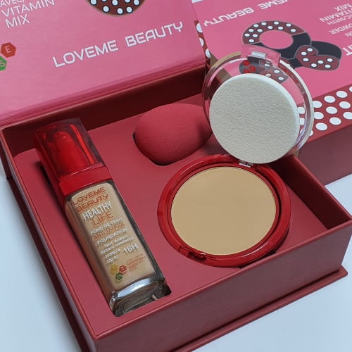 بوكس كريم اساس بودره بيوتي بلندر رقم55ماركه لوف مي