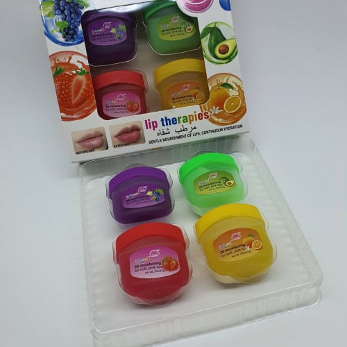 طقم اربع حبه فازلين مرطف شفاه