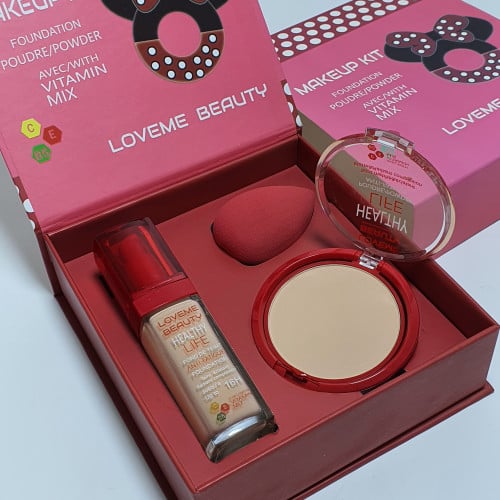 بوكس كريم اساس بودره بيوتي بلندر رقم50 ماركه لوف مي