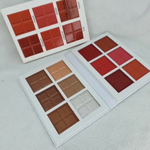 باليت فور ليفر متكامل احمر خدود واضاءه