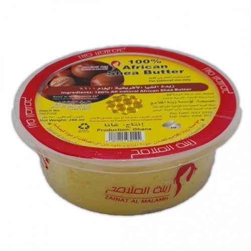 زبدة الشيا العضوية الأفريقية الصفراء 250ml