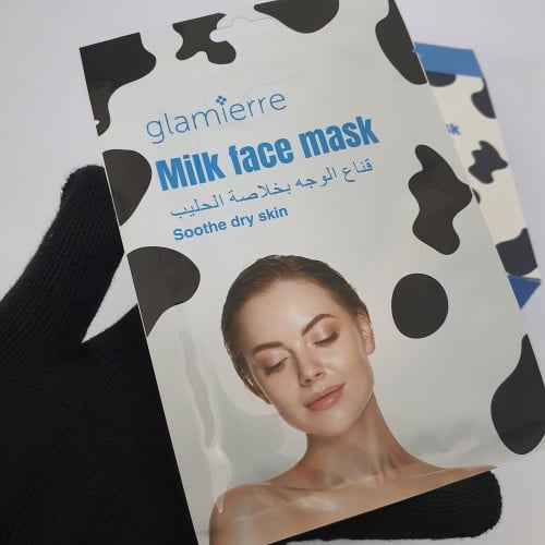 قناع للوجه بخلاصه الحليب