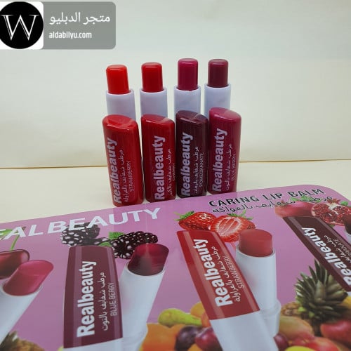 مرطب شفاه4حبات بنكهات التوت والرمان والكرز والفراوله