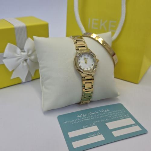 ساعه باسوره ماركه اصليه ضمان سنه بملحقاتها