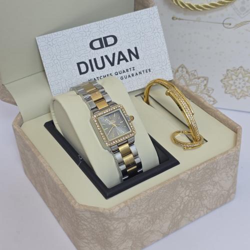ساعه باسوره وخاتم اصليه ضمان سنه استيل