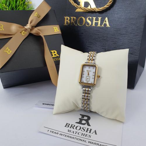 ساعه يد نسائيه من بروشا الاصلي الاستيل