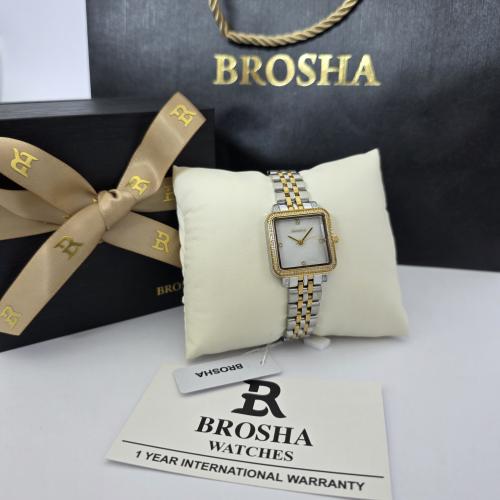 ساعه نسائيه اصليه ماركه بروشا بملحقات الماركه