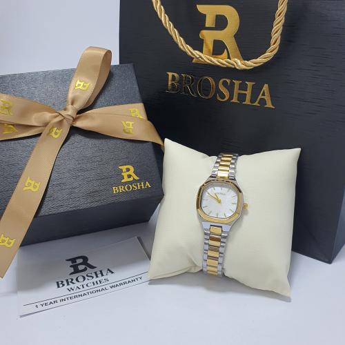 ساعه يد نسائيه من بروشا الاصلي الاستيل